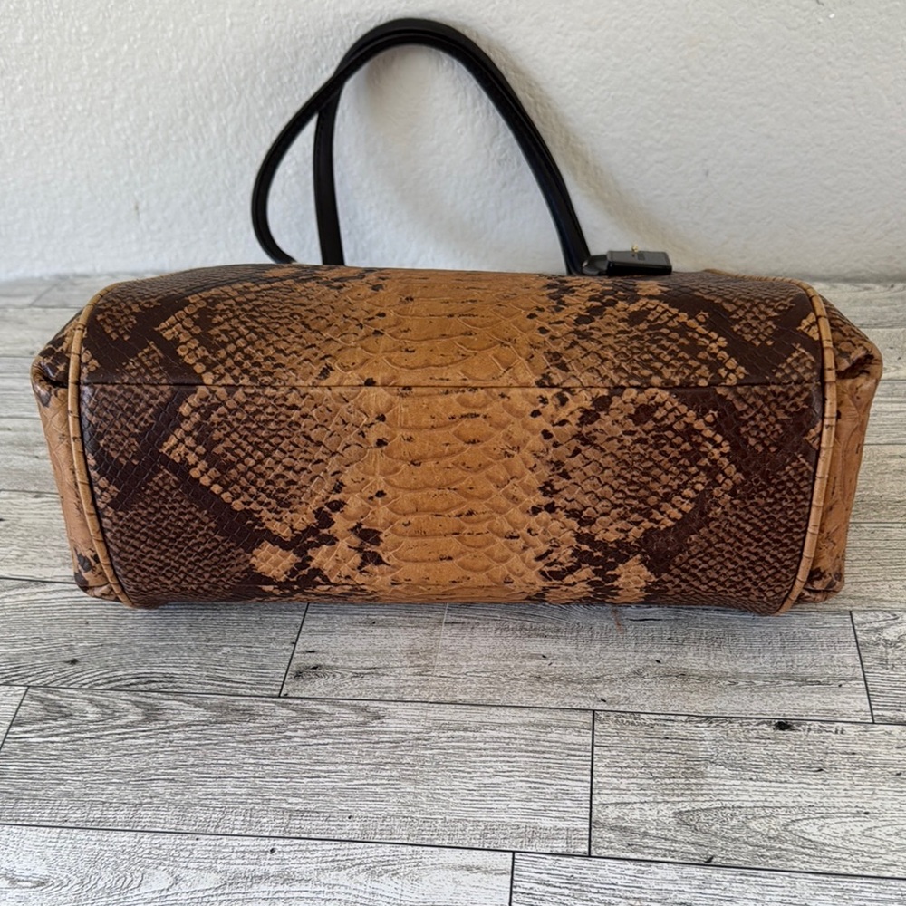 Coach Minetta Python Embossed Leather Crossbody Bag - Picture 9 of 16